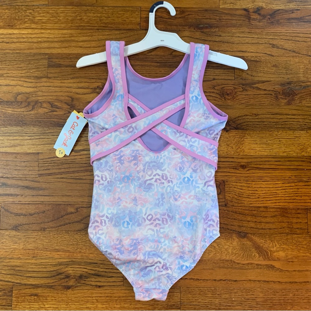 Girls Gymnastics Leopard Print Pull-On Leotard Cat & Jack Pink & Purple 
NWT NEW - Picture 15 of 16
